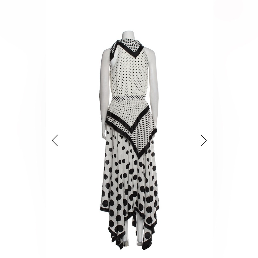 Altuzarra Black and White Asymmetrical Dress